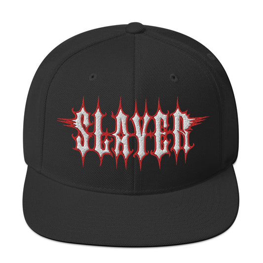 MERCHMOMENT Slayer Electric Logo Embroidered Snapback Hat [Apparel] - Rock Band Apparel