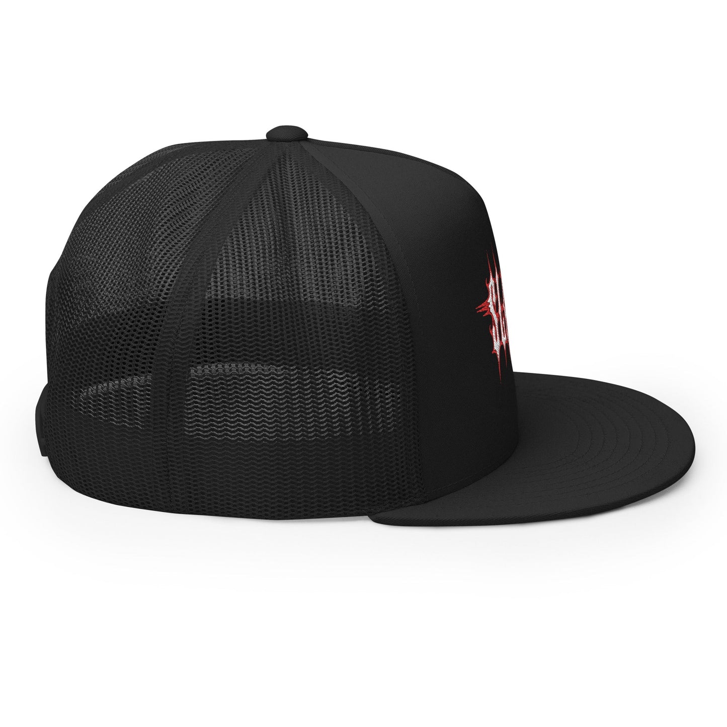 MERCHMOMENT Slayer Electric Logo Embroidered Trucker Hat [Apparel] - Rock Band Apparel