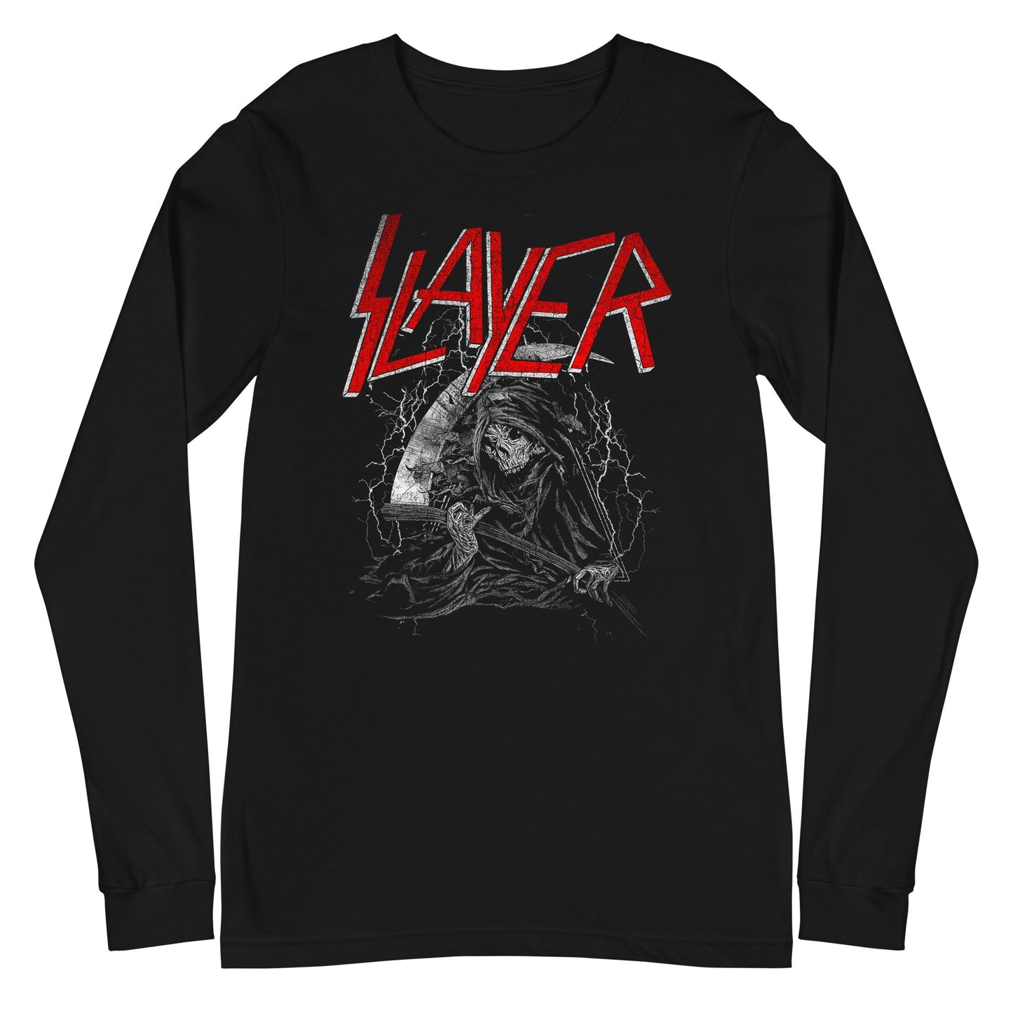MERCHMOMENT Slayer - Grim Reaper Long Sleeve T-Shirt [Apparel] - Rock Band Apparel
