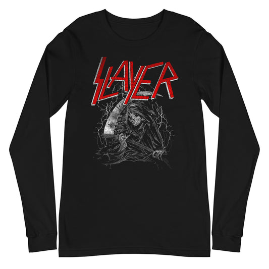 MERCHMOMENT Slayer - Grim Reaper Long Sleeve T-Shirt [Apparel] - Rock Band Apparel