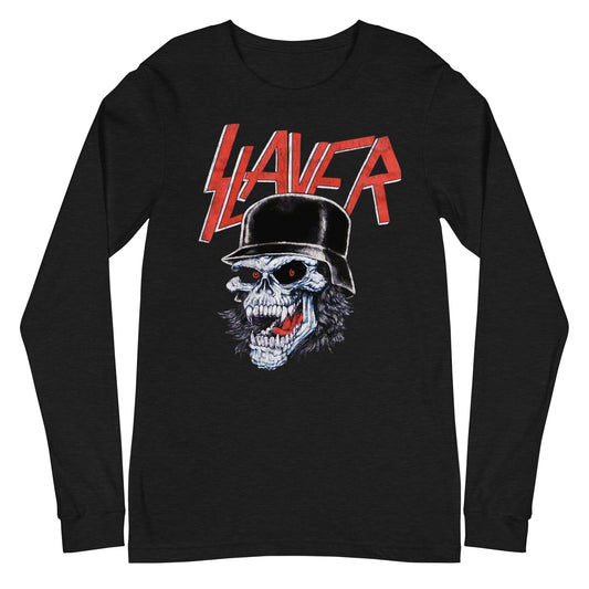 MERCHMOMENT Slayer - Helmet Skull Long Sleeve T-Shirt [Apparel] - Rock Band Apparel