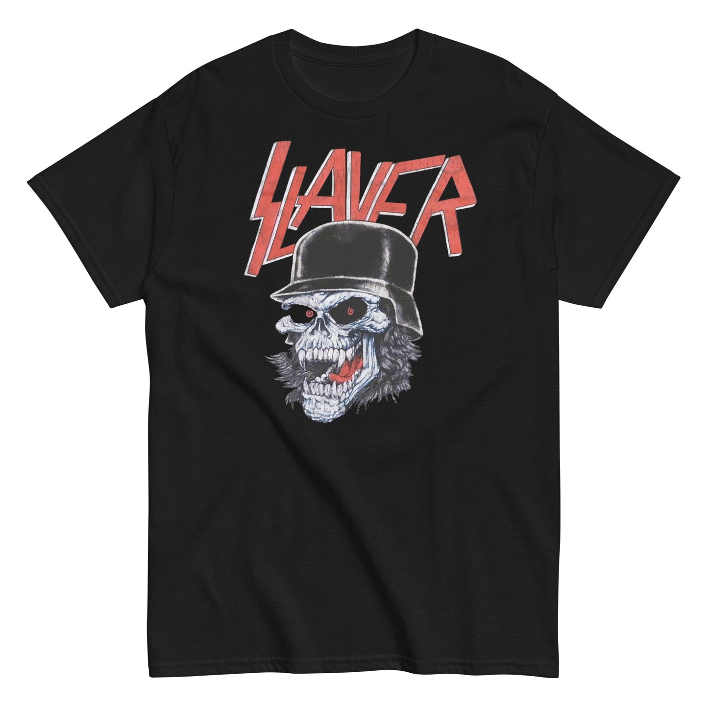 MerchMoment Slayer - Helmet Skull T-Shirt [Apparel] Black