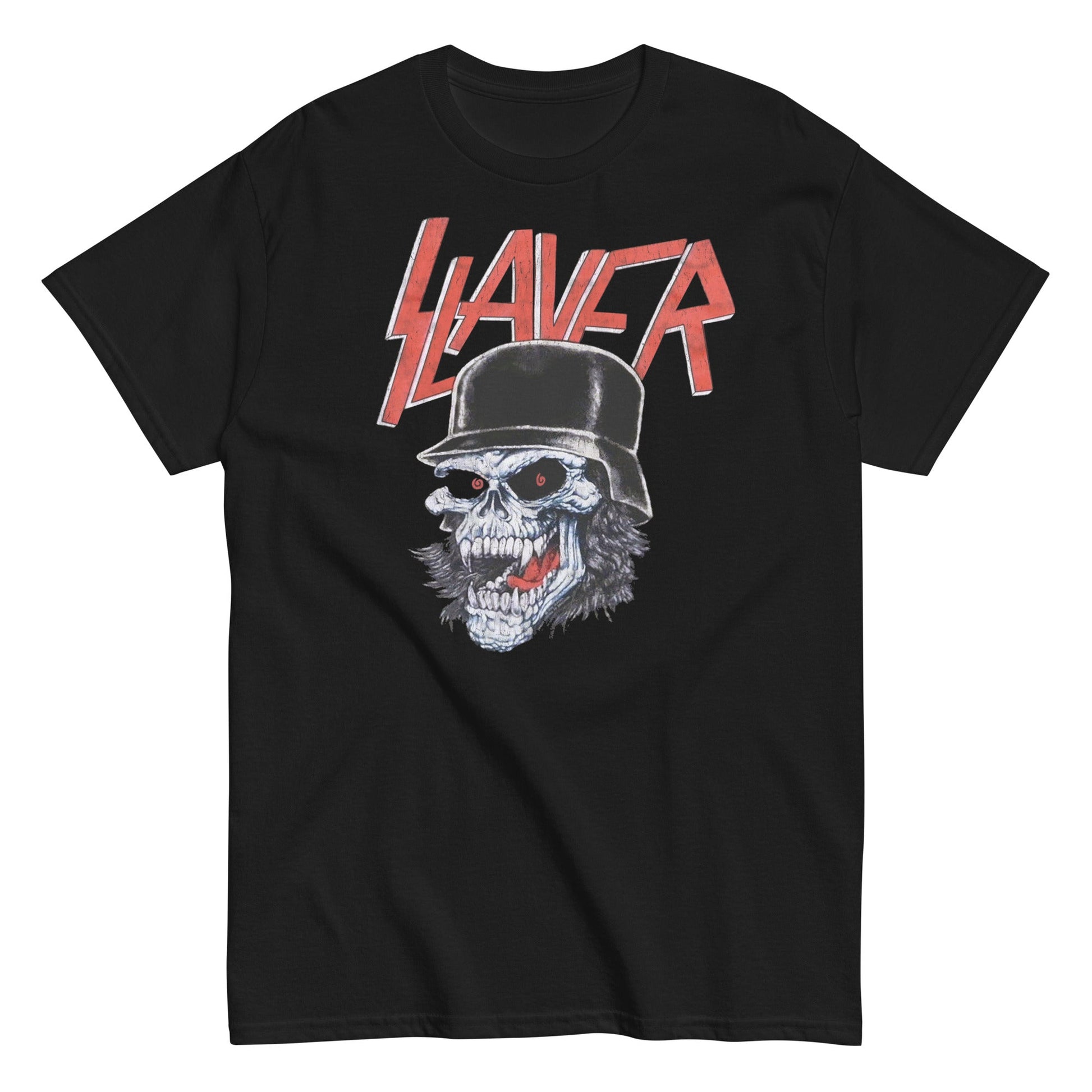 MerchMoment Slayer - Helmet Skull T-Shirt [Apparel] Black