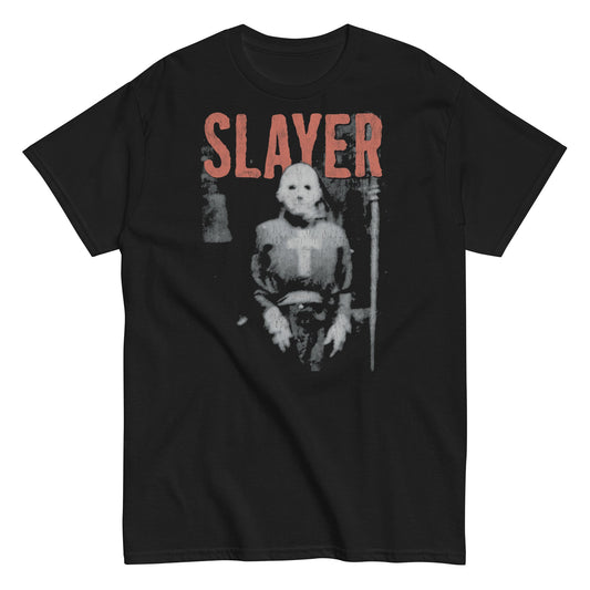MERCHMOMENT Slayer - Hockey Cross T-Shirt [Apparel] - Rock Band Apparel