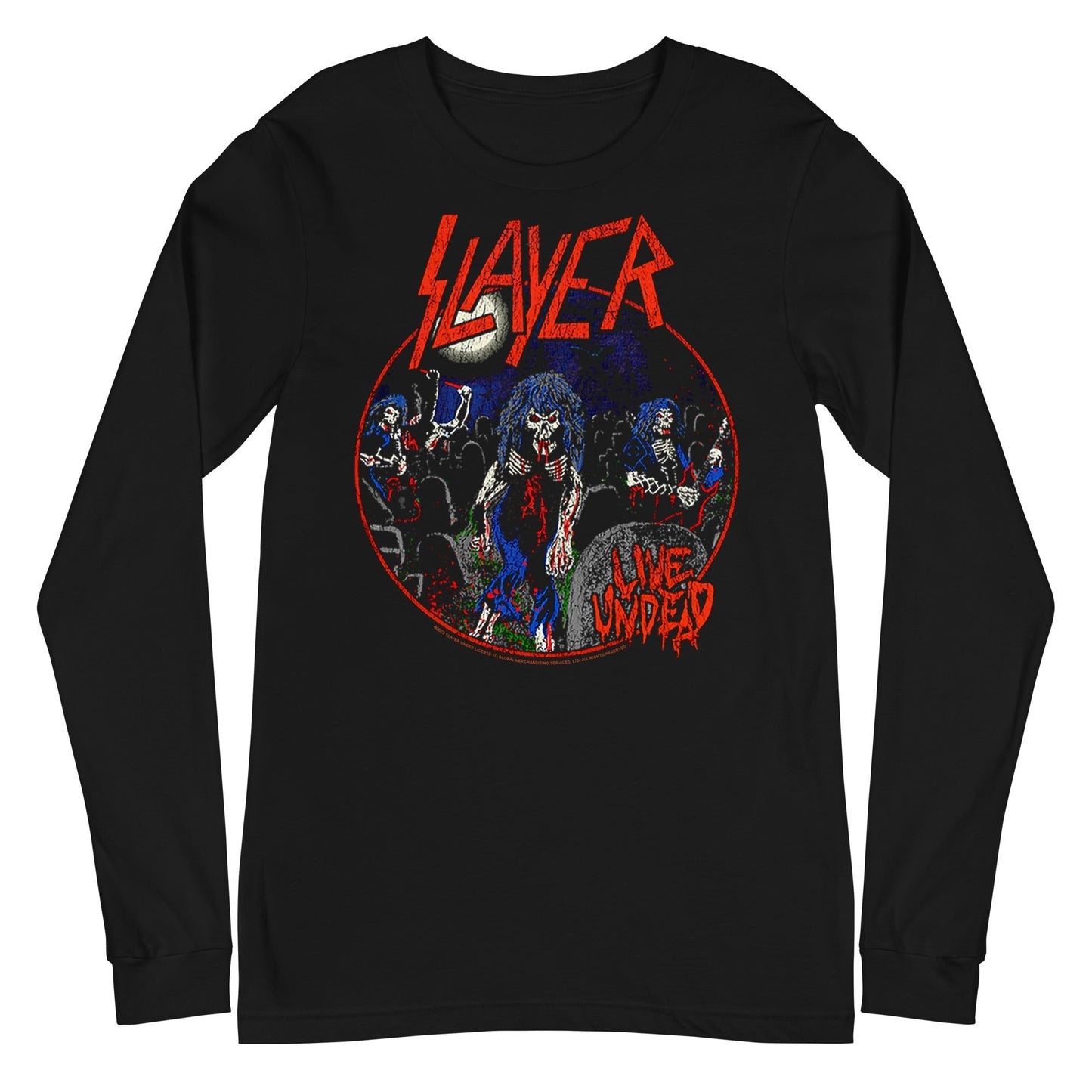 MERCHMOMENT Slayer - Live Undead Long Sleeve T-Shirt [Apparel] - Rock Band Apparel