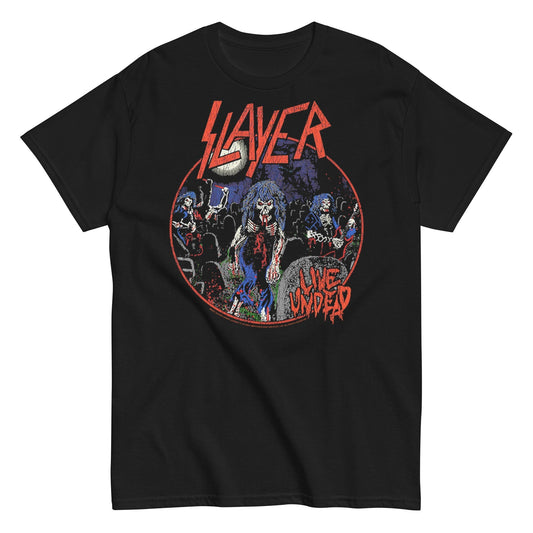 MerchMoment Slayer - Live Undead T-Shirt [Apparel] Black