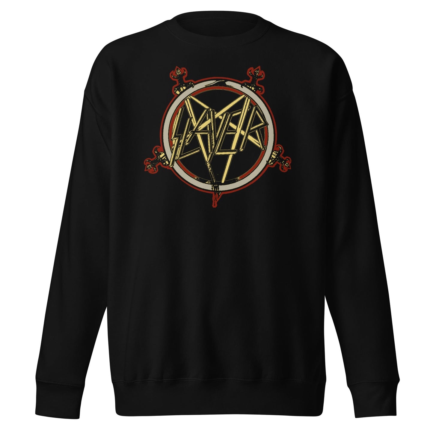 MerchMoment Slayer - Pentagram Logo Sweatshirt [Apparel] Black