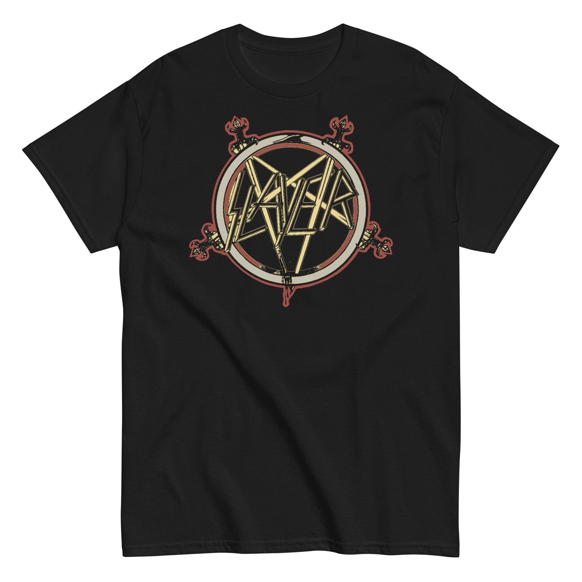 MERCHMOMENT Slayer - Pentagram Logo T-Shirt [Apparel] - Rock Band Apparel