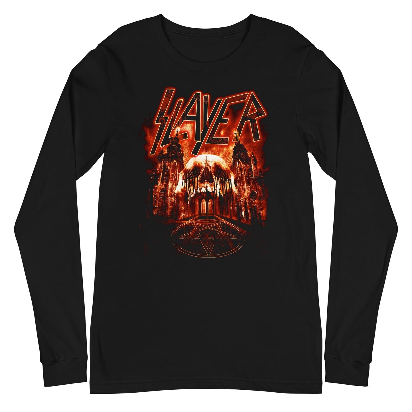 MerchMoment Slayer - Red Dawn Long Sleeve T-Shirt [Apparel] Black