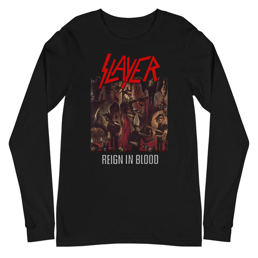 MerchMoment Slayer - Reign in Blood Long Sleeve T-Shirt [Apparel] Black