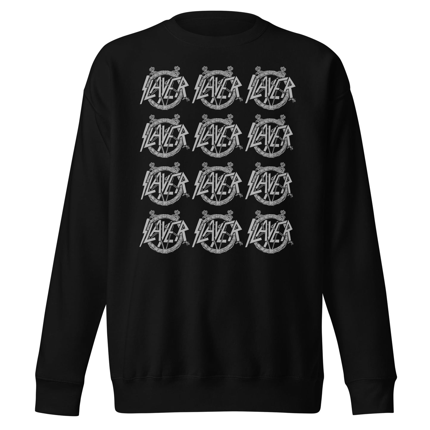 MerchMoment Slayer - Repeat Logo Sweatshirt [Apparel] Black