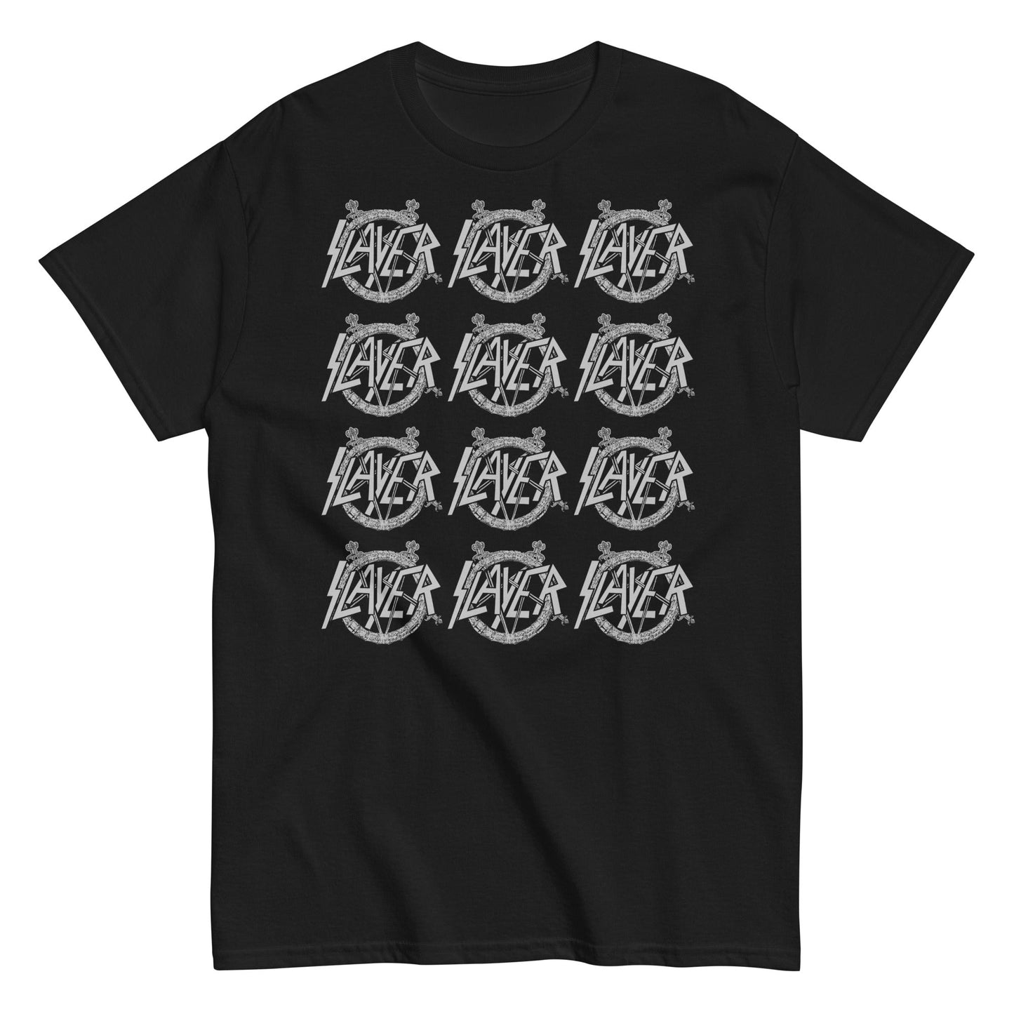 MERCHMOMENT Slayer - Repeat Logo T-Shirt [Apparel] - Rock Band Apparel
