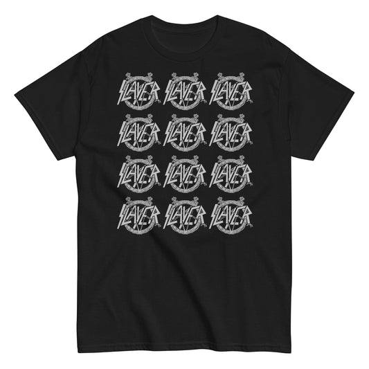 MERCHMOMENT Slayer - Repeat Logo T-Shirt [Apparel] - Rock Band Apparel