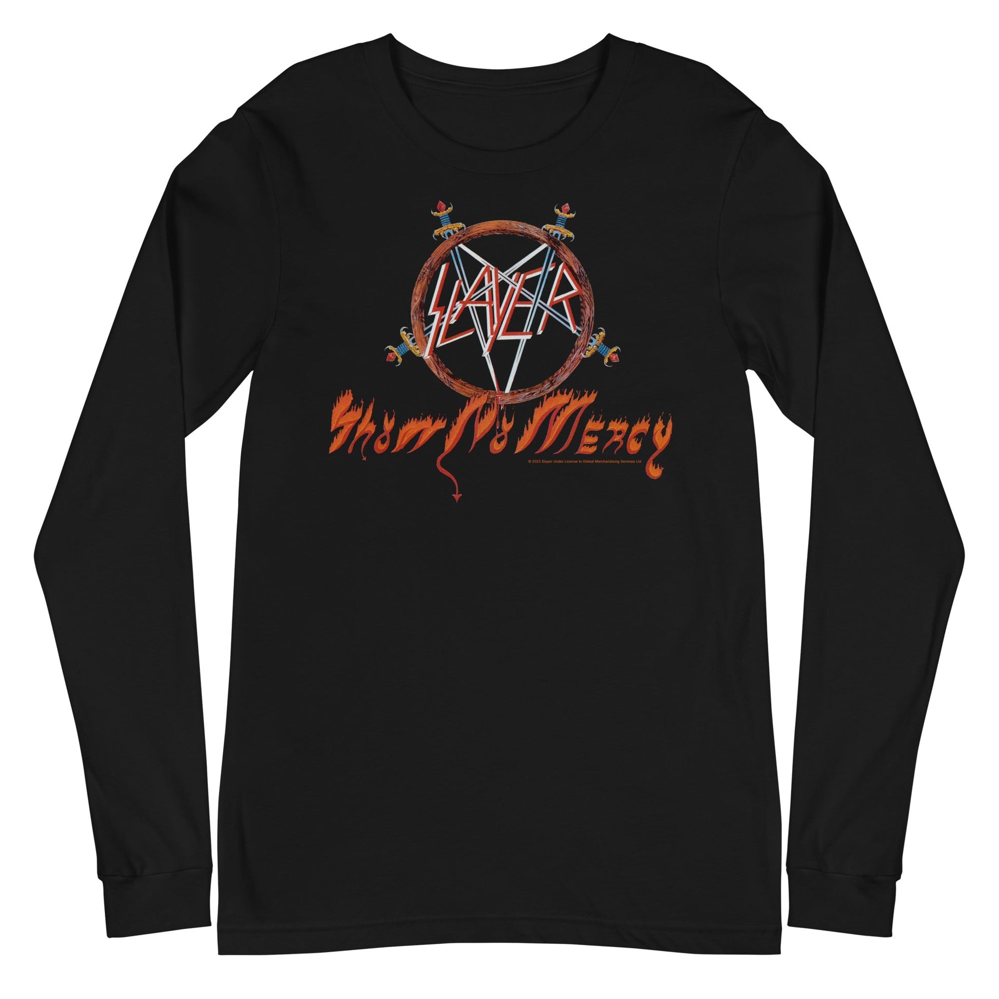 MerchMoment Slayer - Show No Mercy Long Sleeve T-Shirt [Apparel] Black