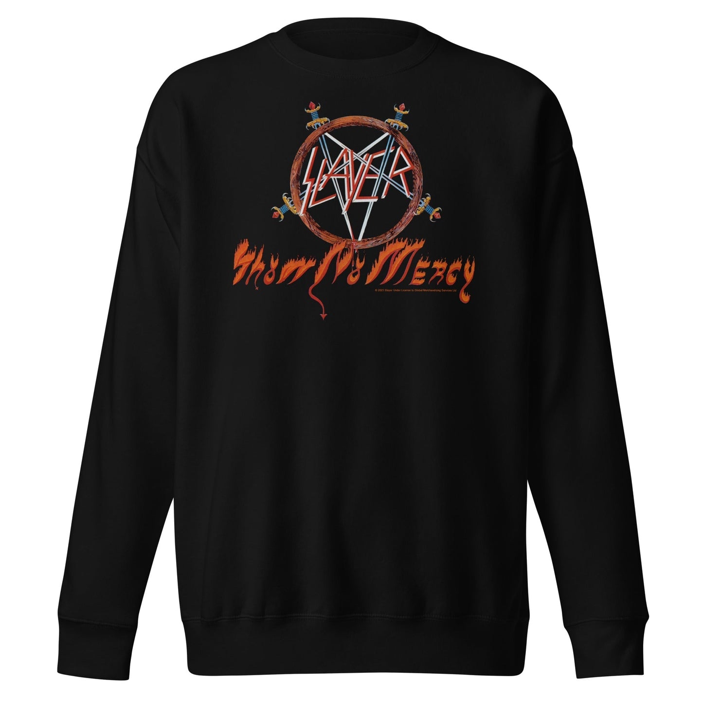 MERCHMOMENT Slayer - Show No Mercy Sweatshirt [Apparel] - Rock Band Apparel