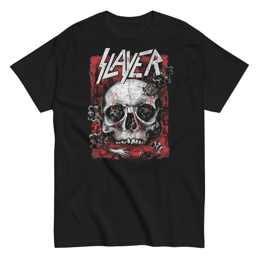 MERCHMOMENT Slayer - Skull Logo T-Shirt [Apparel] - Rock Band Apparel