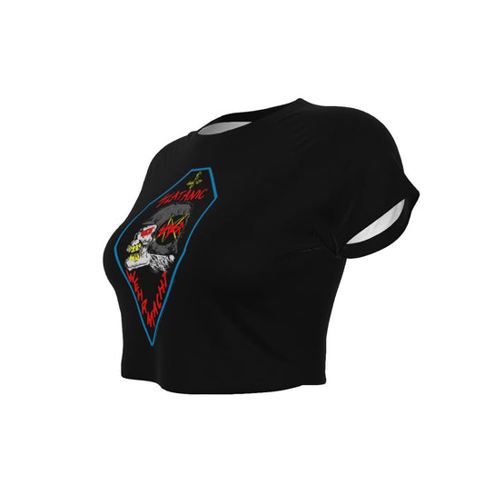 MERCHMOMENT Slayer Slaytanic Women's Crop Top [Apparel] - Rock Band Apparel