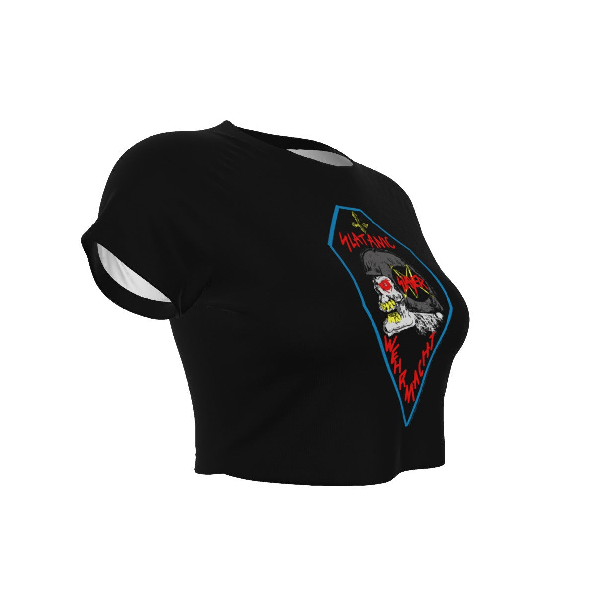 MERCHMOMENT Slayer Slaytanic Women's Crop Top [Apparel] - Rock Band Apparel