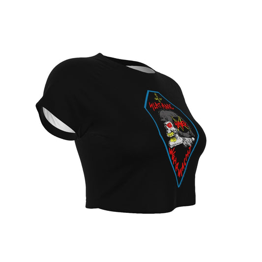 MERCHMOMENT Slayer Slaytanic Women's Crop Top [Apparel] - Rock Band Apparel