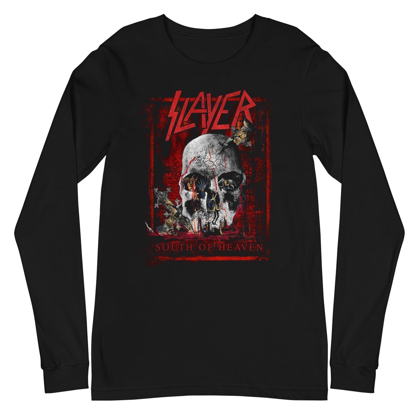 MerchMoment Slayer - South of Heaven Long Sleeve T-Shirt [Apparel] Black