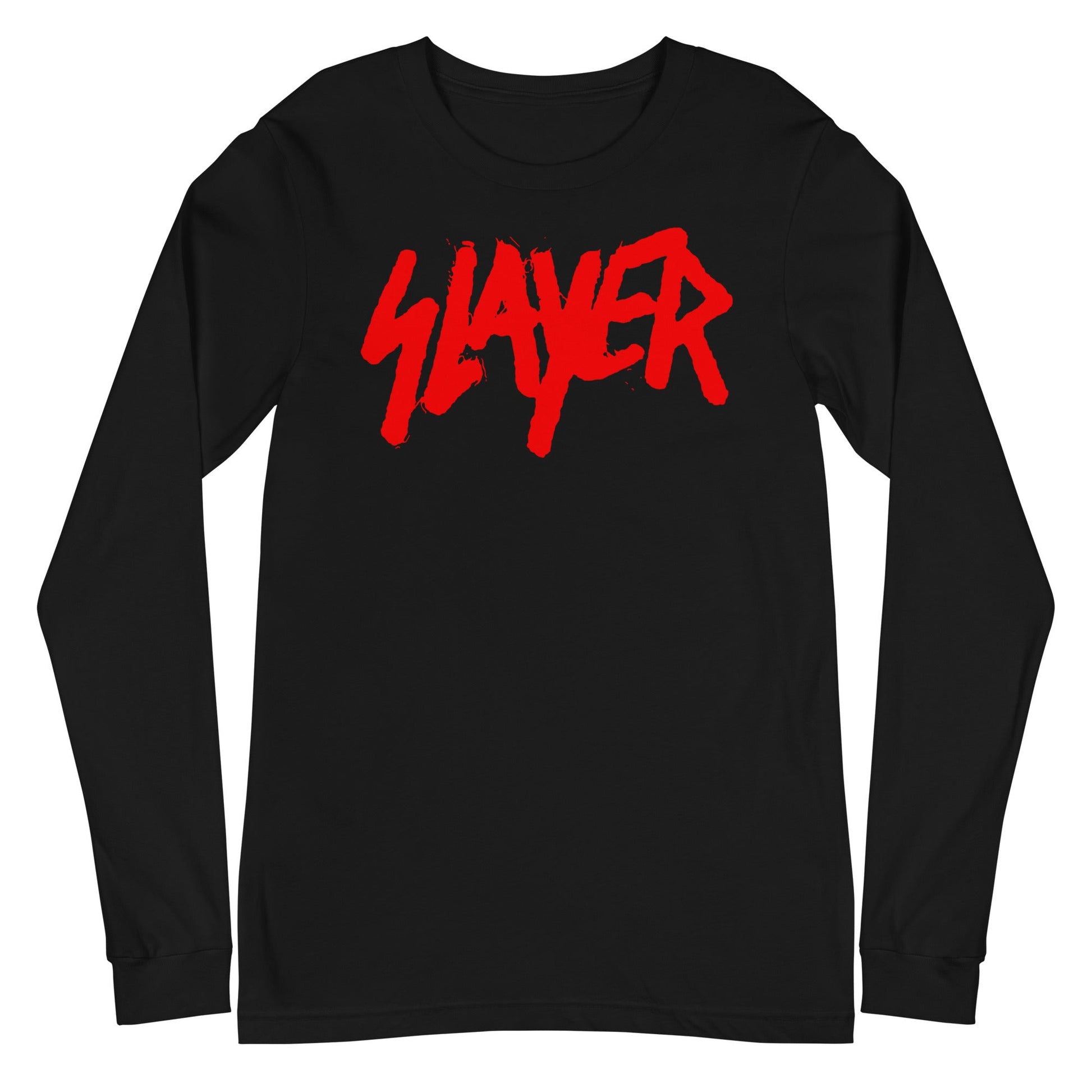 MerchMoment Slayer - Tagged Logo Long Sleeve T-Shirt [Apparel] Black