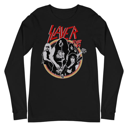 MERCHMOMENT Slayer - Tour '84 Long Sleeve T-Shirt [Apparel] - Rock Band Apparel