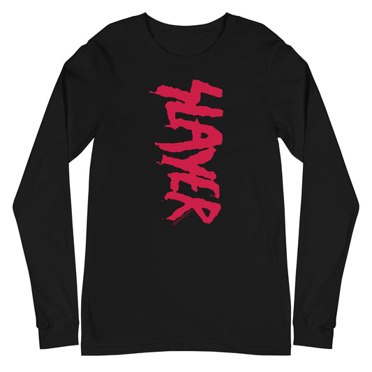 MERCHMOMENT Slayer - Vertical Logo Long Sleeve T-Shirt [Apparel] - Rock Band Apparel
