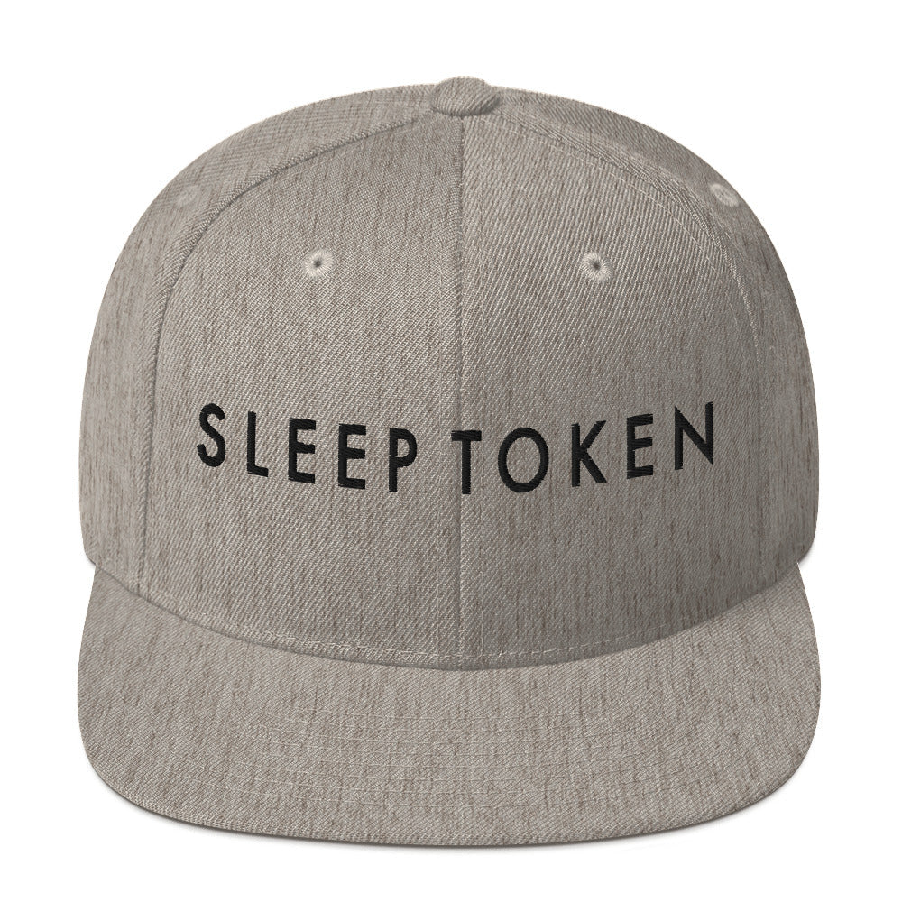 MerchMoment Sleep Token Logo Grey Snapback Hat []