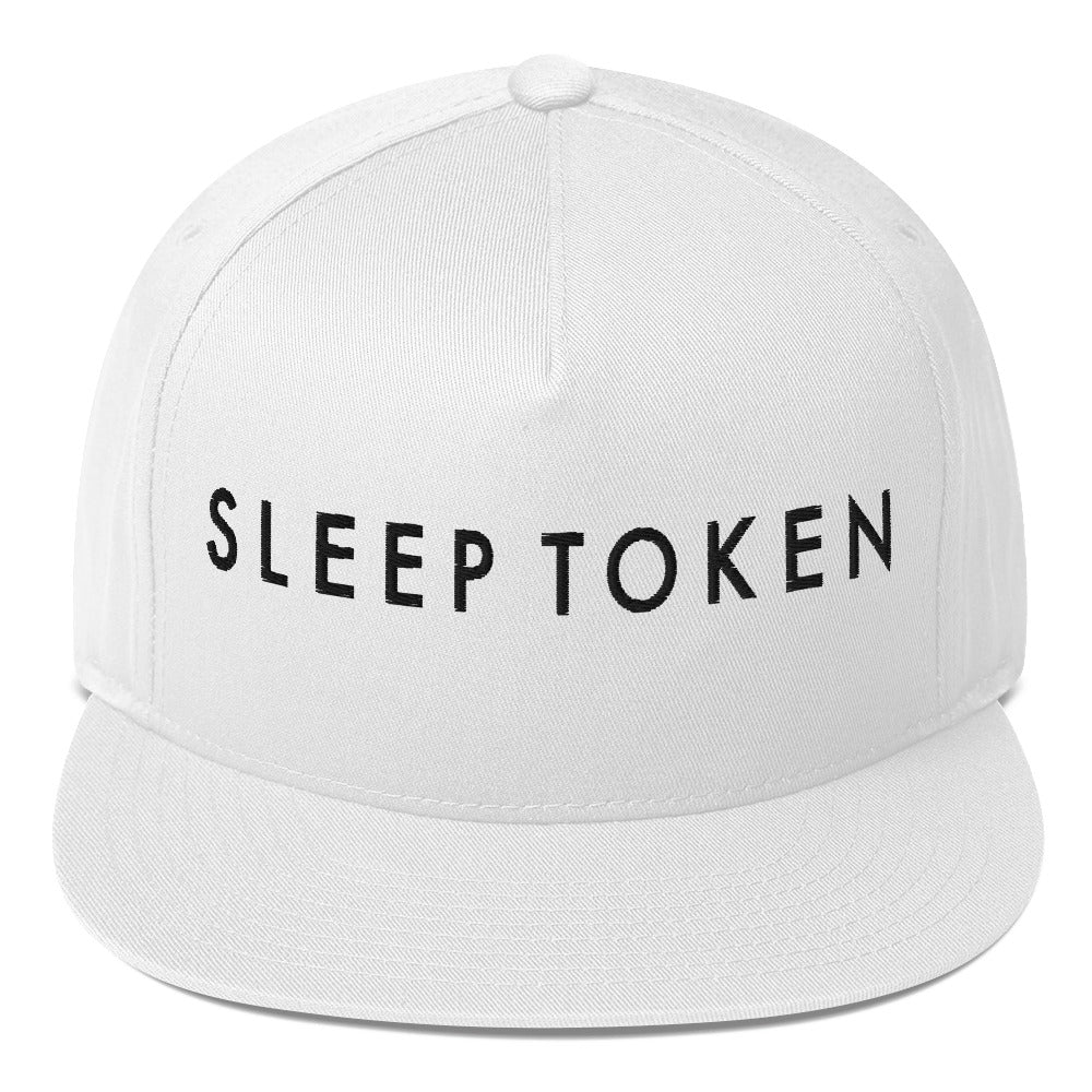MERCHMOMENT Sleep Token Logo White Snapback Hat [Hat] - Rock Band Apparel