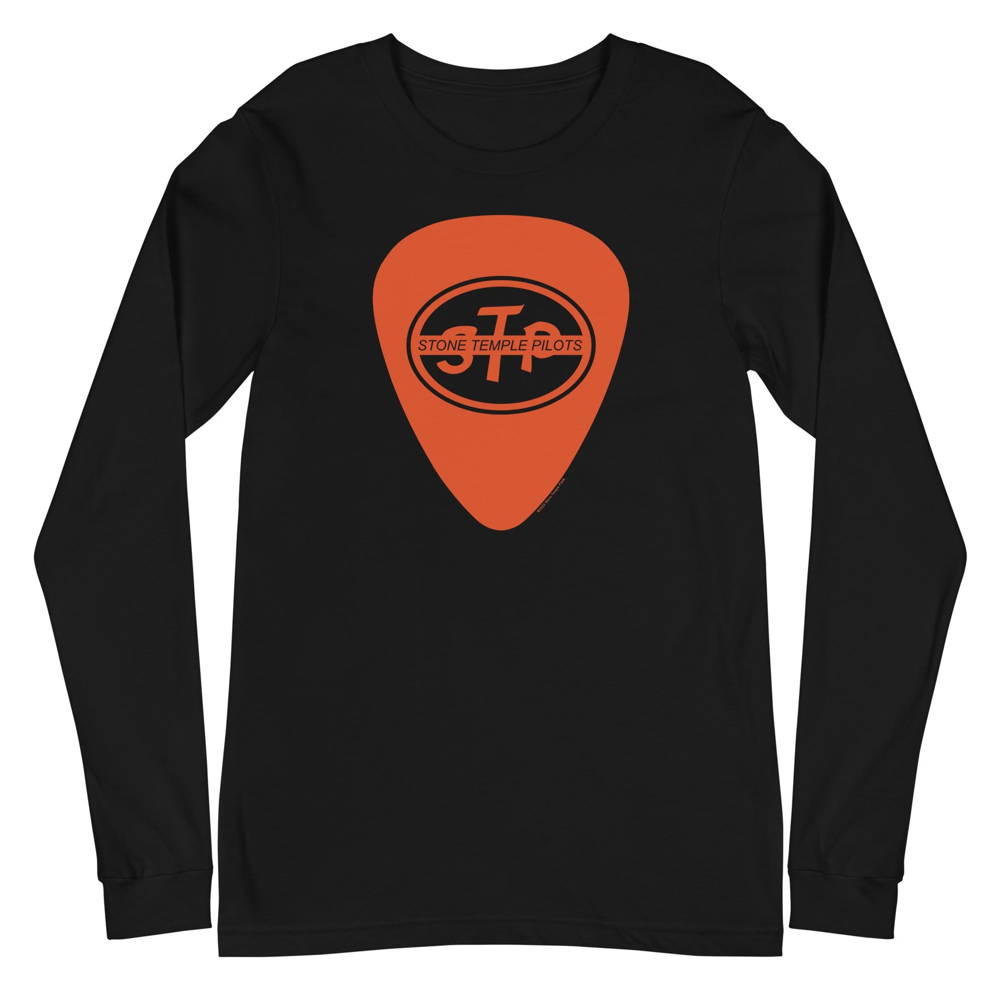 MerchMoment Stone Temple Pilots - Guitar Pic Long Sleeve T-Shirt [Apparel] Black