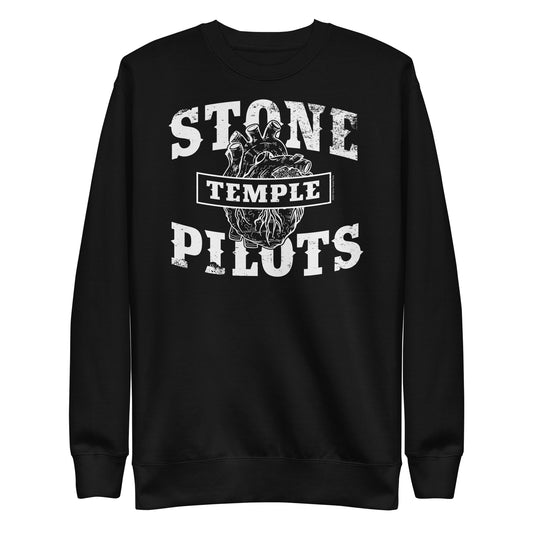 MerchMoment Stone Temple Pilots - Heart Logo Sweatshirt [Apparel] Black