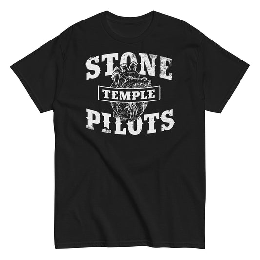 MERCHMOMENT Stone Temple Pilots - Heart Logo T-Shirt [Apparel] - Rock Band Apparel