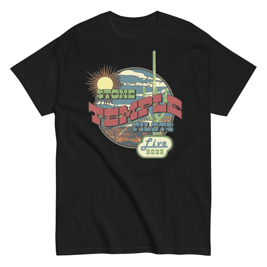 MerchMoment Stone Temple Pilots - Live T-Shirt [Apparel] Black