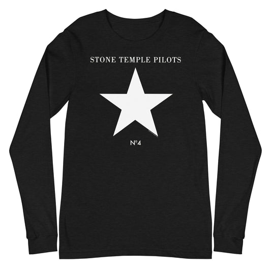 MerchMoment Stone Temple Pilots - No. 4 Long Sleeve T-Shirt [Apparel] Black