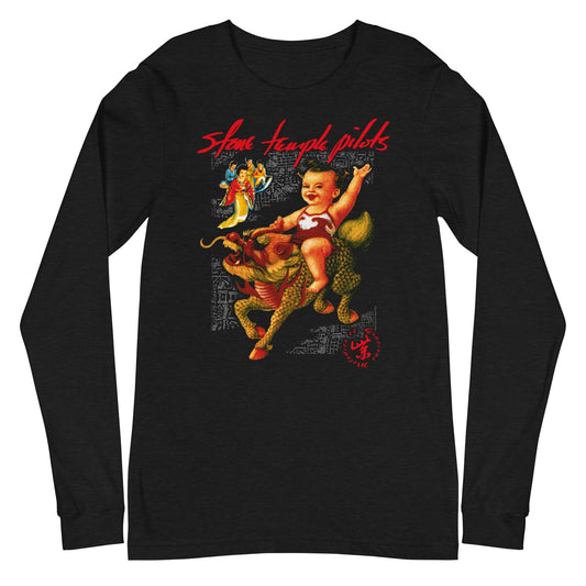 MerchMoment Stone Temple Pilots - Purple Long Sleeve T-Shirt [Apparel] Black