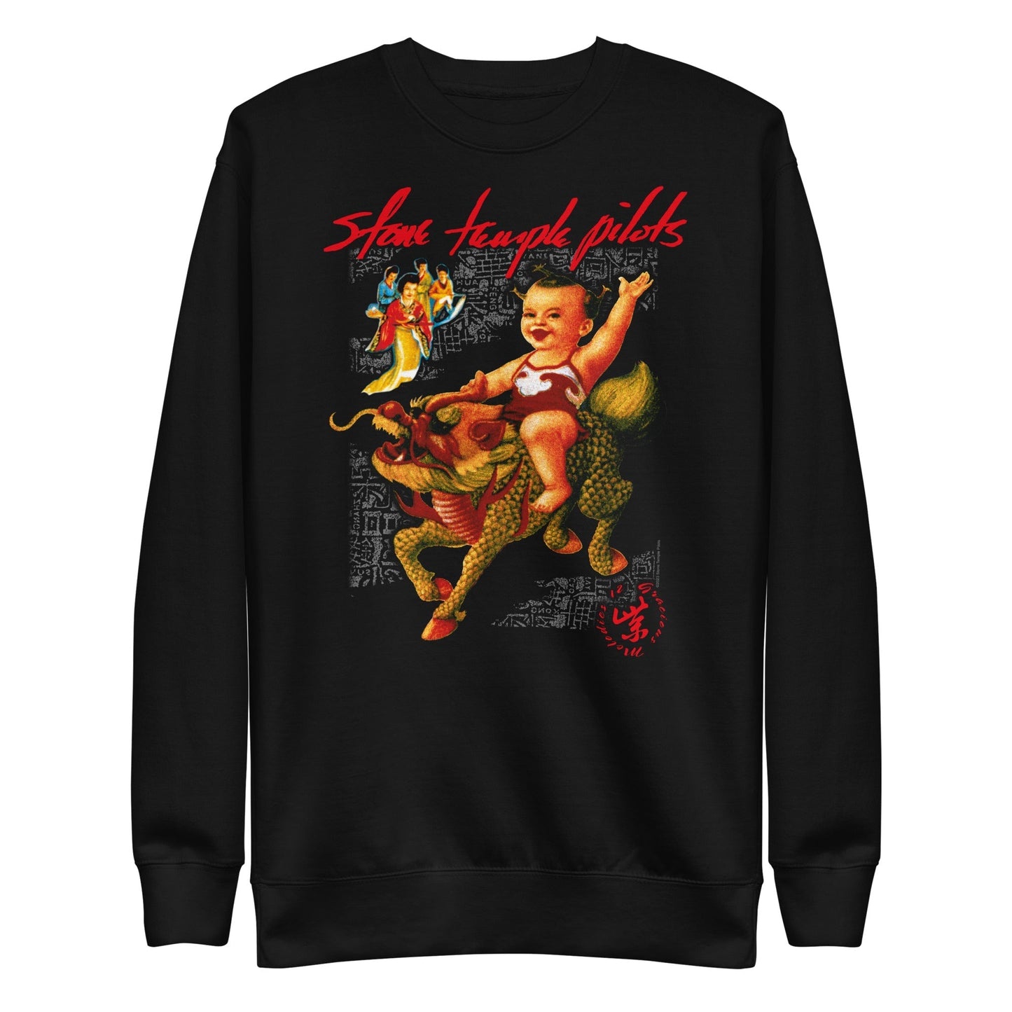 MerchMoment Stone Temple Pilots - Purple Sweatshirt [Apparel] Black