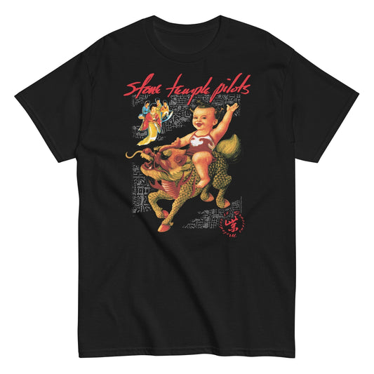 MerchMoment Stone Temple Pilots - Purple T-Shirt [Apparel] Black