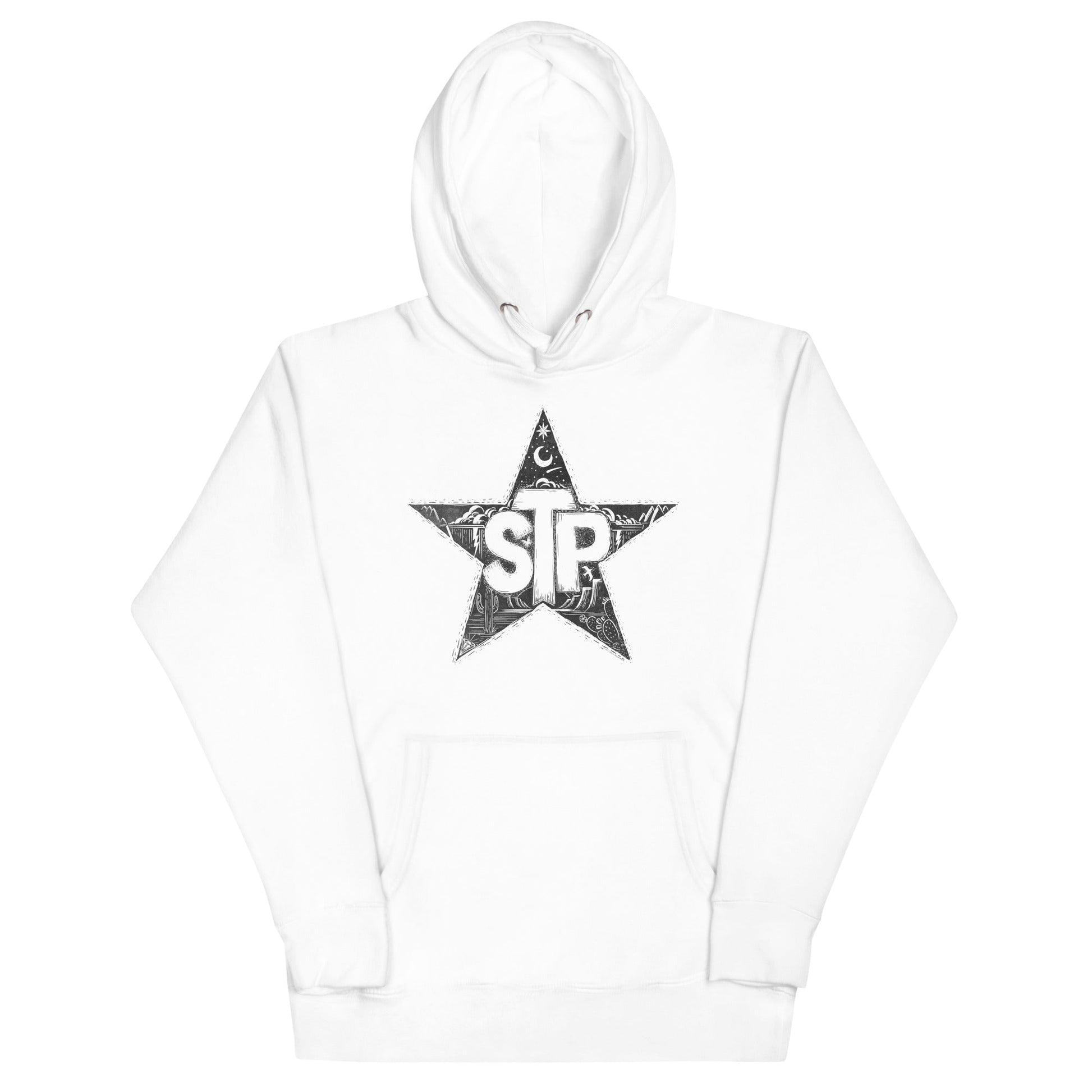 MerchMoment Stone Temple Pilots - Star Hoodie [Apparel] White