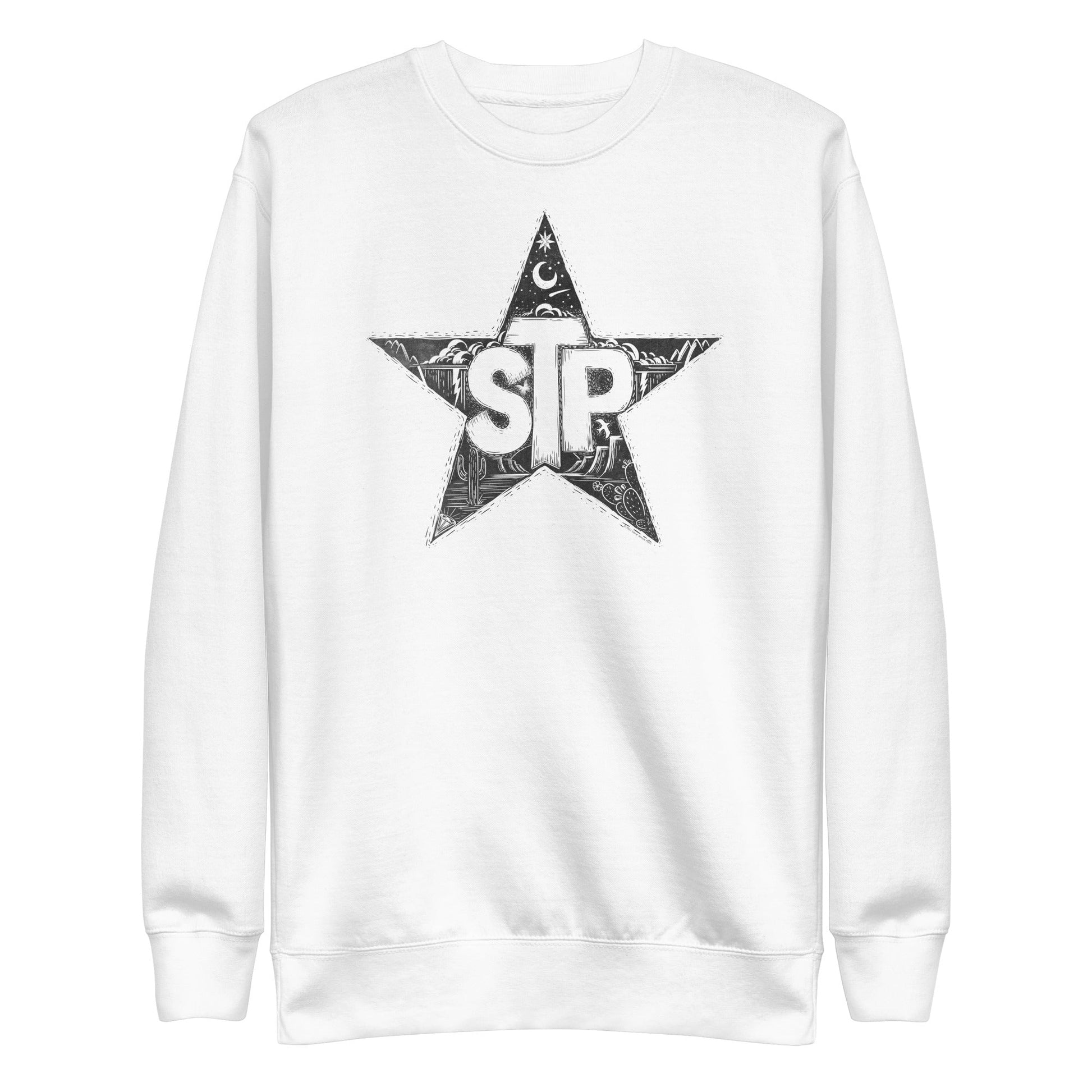 MerchMoment Stone Temple Pilots - Star Sweatshirt [Apparel] White