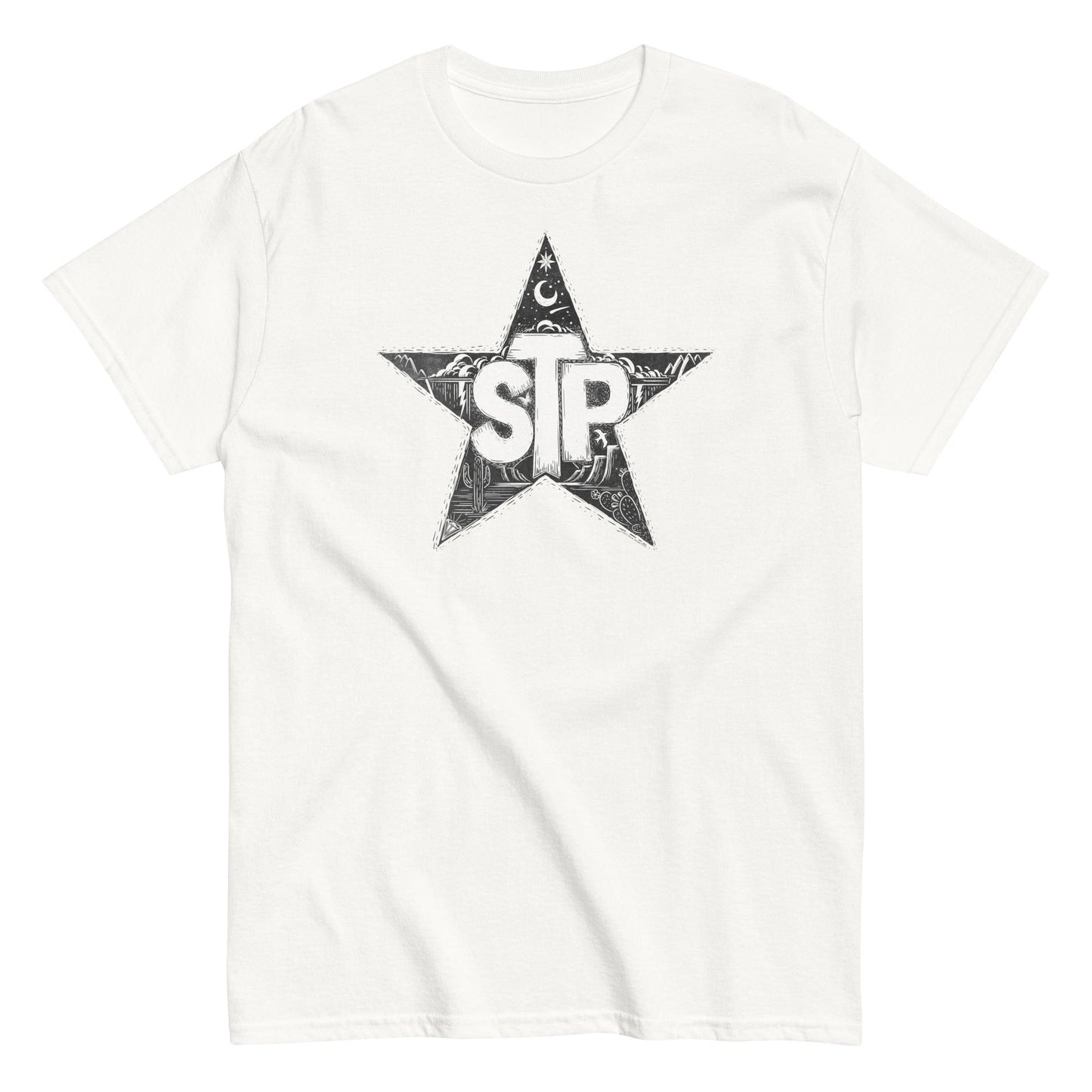 MerchMoment Stone Temple Pilots - Star T-Shirt [Apparel] White
