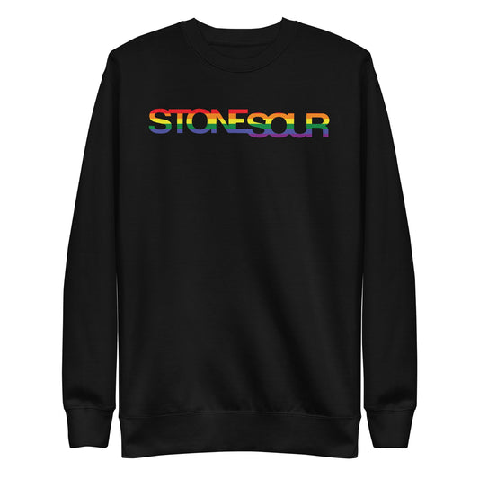 MerchMoment Stone Temple Pilots - StoneSour Rainbow Sweatshirt [Apparel] Black