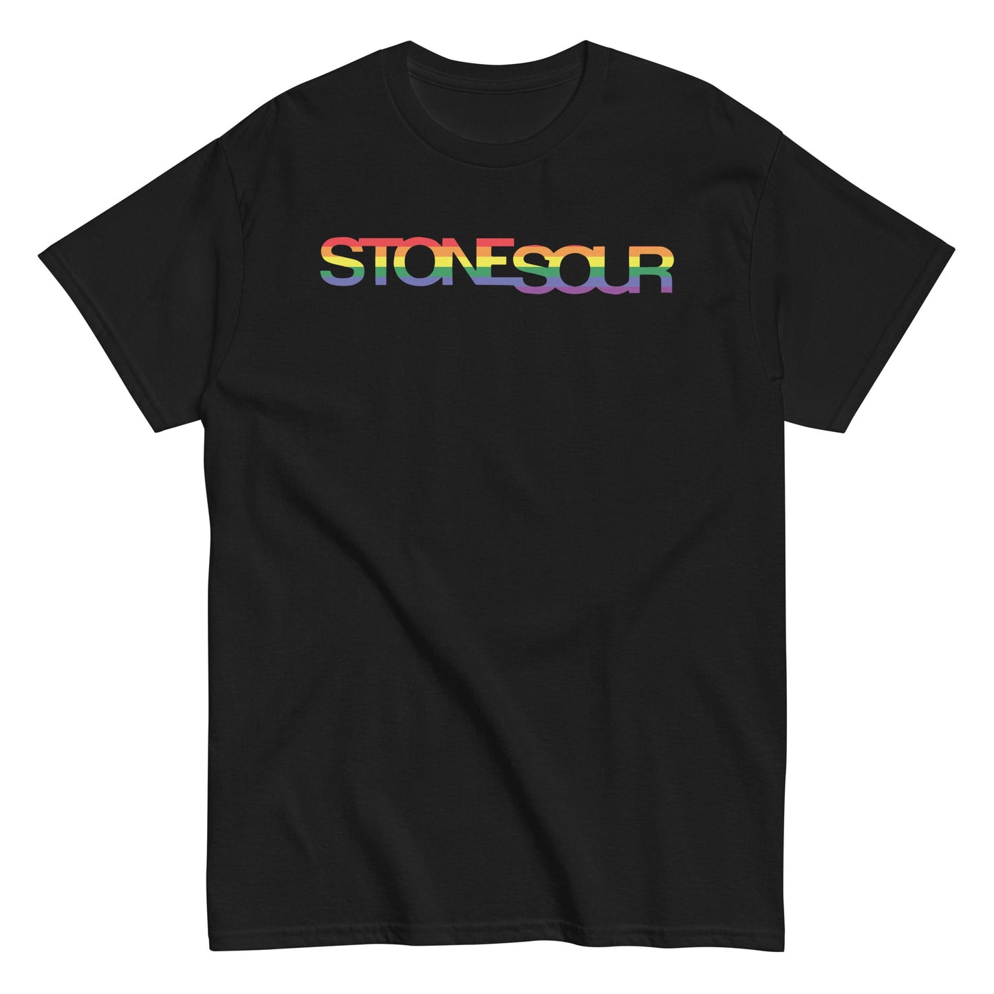 MERCHMOMENT Stone Temple Pilots - StoneSour Rainbow T-Shirt [Apparel] - Rock Band Apparel