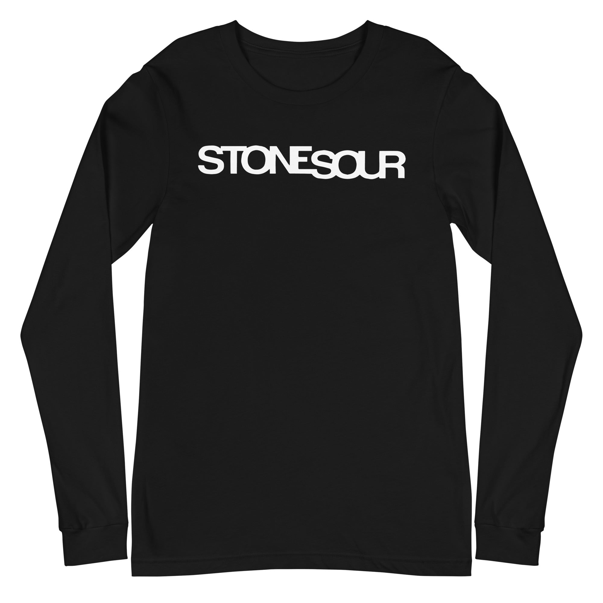 MerchMoment Stone Temple Pilots - StoneSour Slant Long Sleeve T-Shirt [Apparel] Black