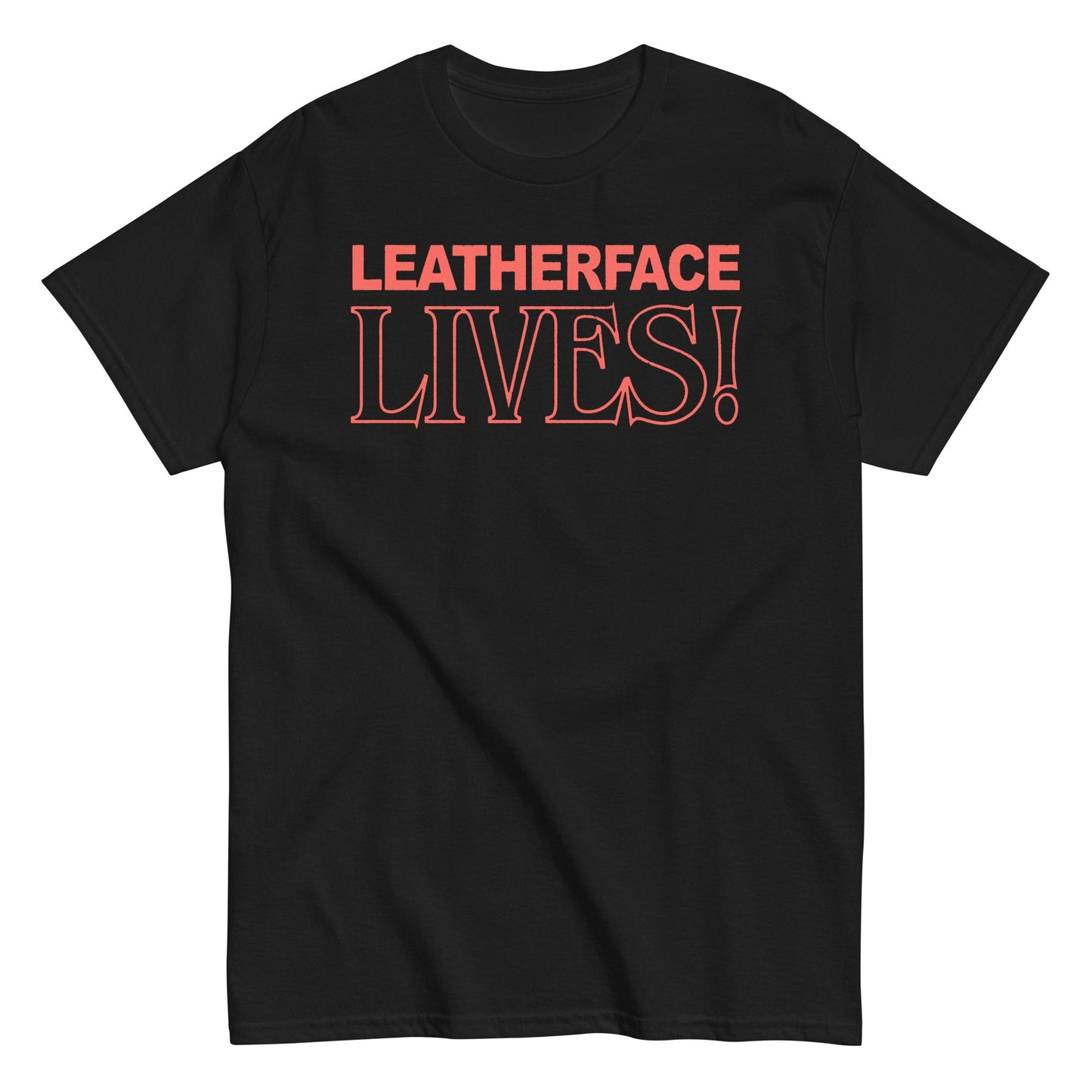 MERCHMOMENT Texas Chainsaw Massacre - Leatherface Lives! T-Shirt [Apparel] - Rock Band Apparel