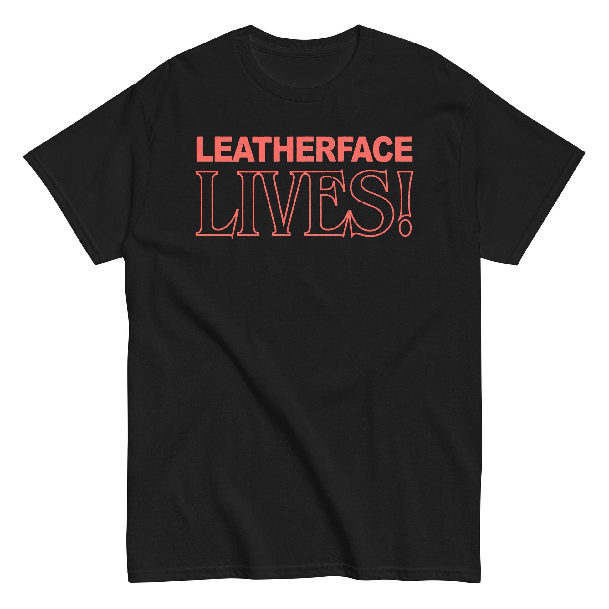 MERCHMOMENT Texas Chainsaw Massacre - Leatherface Lives! T-Shirt [Apparel] - Rock Band Apparel