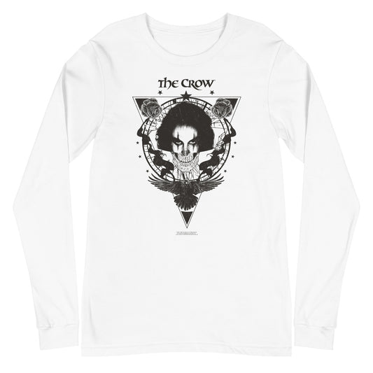 MERCHMOMENT The Crow - Badge Emblem Long Sleeve T-Shirt [Apparel] - Rock Band Apparel
