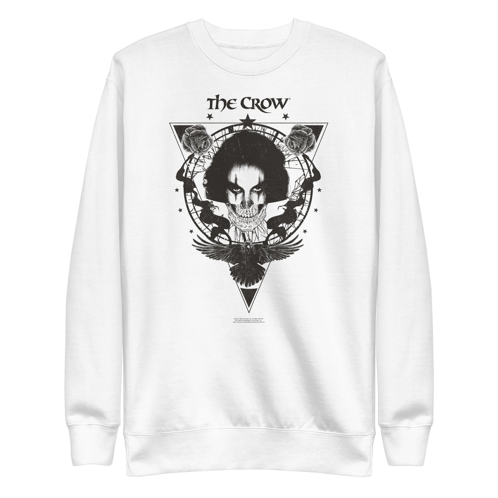 MERCHMOMENT The Crow - Badge Emblem Sweatshirt [Apparel] - Rock Band Apparel