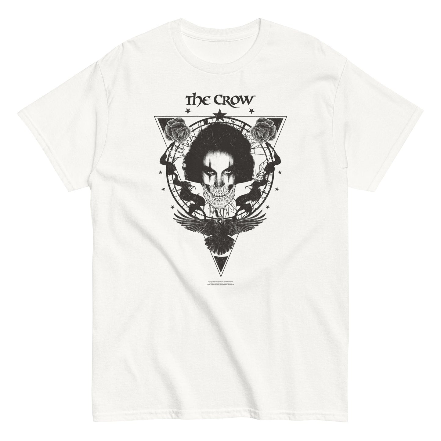 MERCHMOMENT The Crow - Badge Emblem T-Shirt [Apparel] - Rock Band Apparel