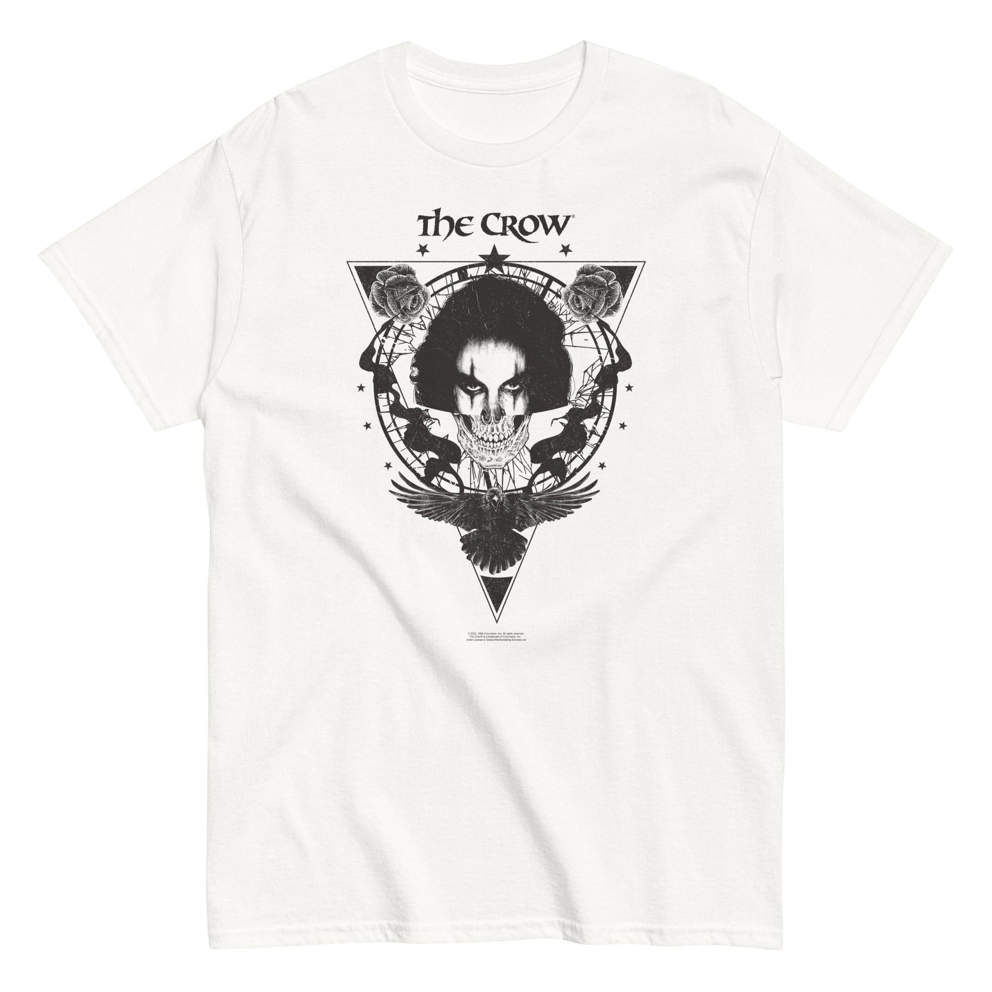 MERCHMOMENT The Crow - Badge Emblem T-Shirt [Apparel] - Rock Band Apparel