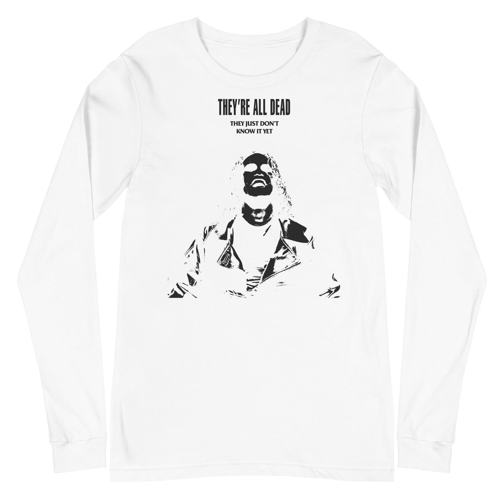 MERCHMOMENT The Crow - Black Outline Long Sleeve T-Shirt [Apparel] - Rock Band Apparel